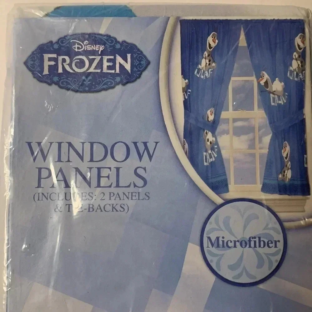 Disney Frozen Window Panels Curtain 82 x 63 NWT